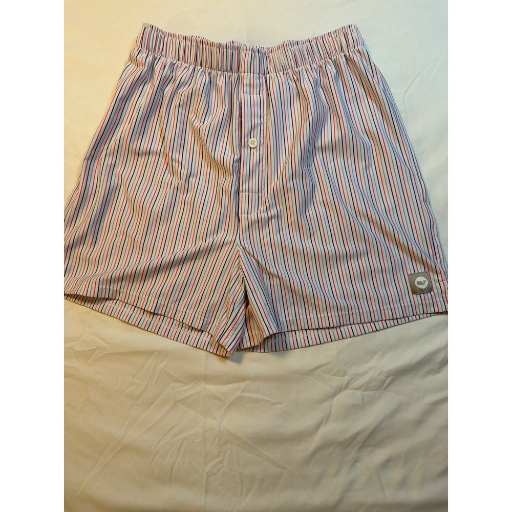 Vineyard Vines Performance Boxer Shorts Mens Small Red White Blue Stripe 1U0390